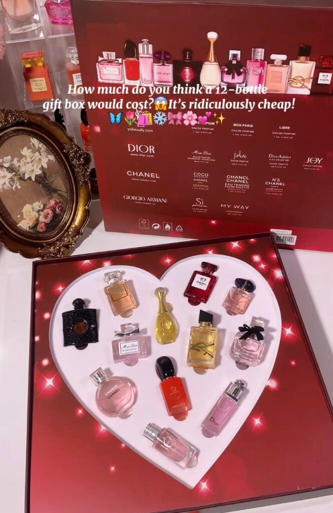 Red best-selling mini perfumes gift box