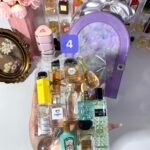 Exquisite purple mini perfume gift  set