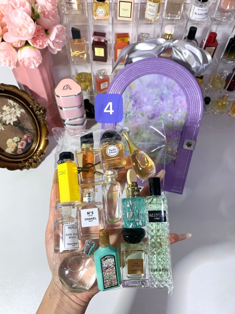 Exquisite purple mini perfume gift  set