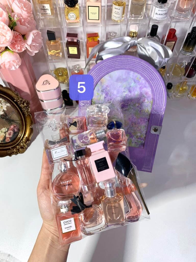 Exquisite purple mini perfume gift  set
