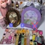 Exquisite purple mini perfume gift  set